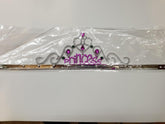 Silver Color Princess Written Party Crown 60 cm